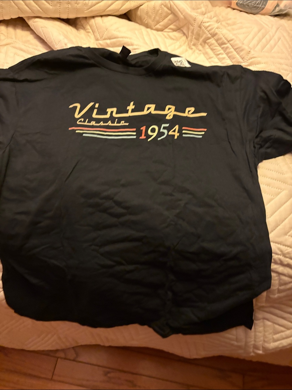 Gildan Black Softstyle Crewneck T-Shirt-XL-1954 birthdate-Brand new!!!